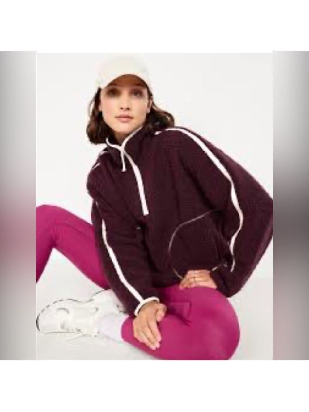 Old Navy Cozy Comfy Loose Sherpa Quarter-Zip Pullover Sweater XXL Tall NWOT
